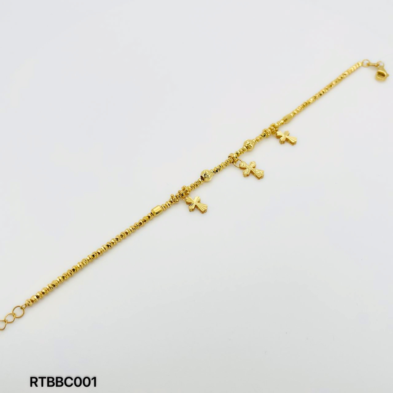 RT BEBOLA CROSS 蹦迪珠十字架手链