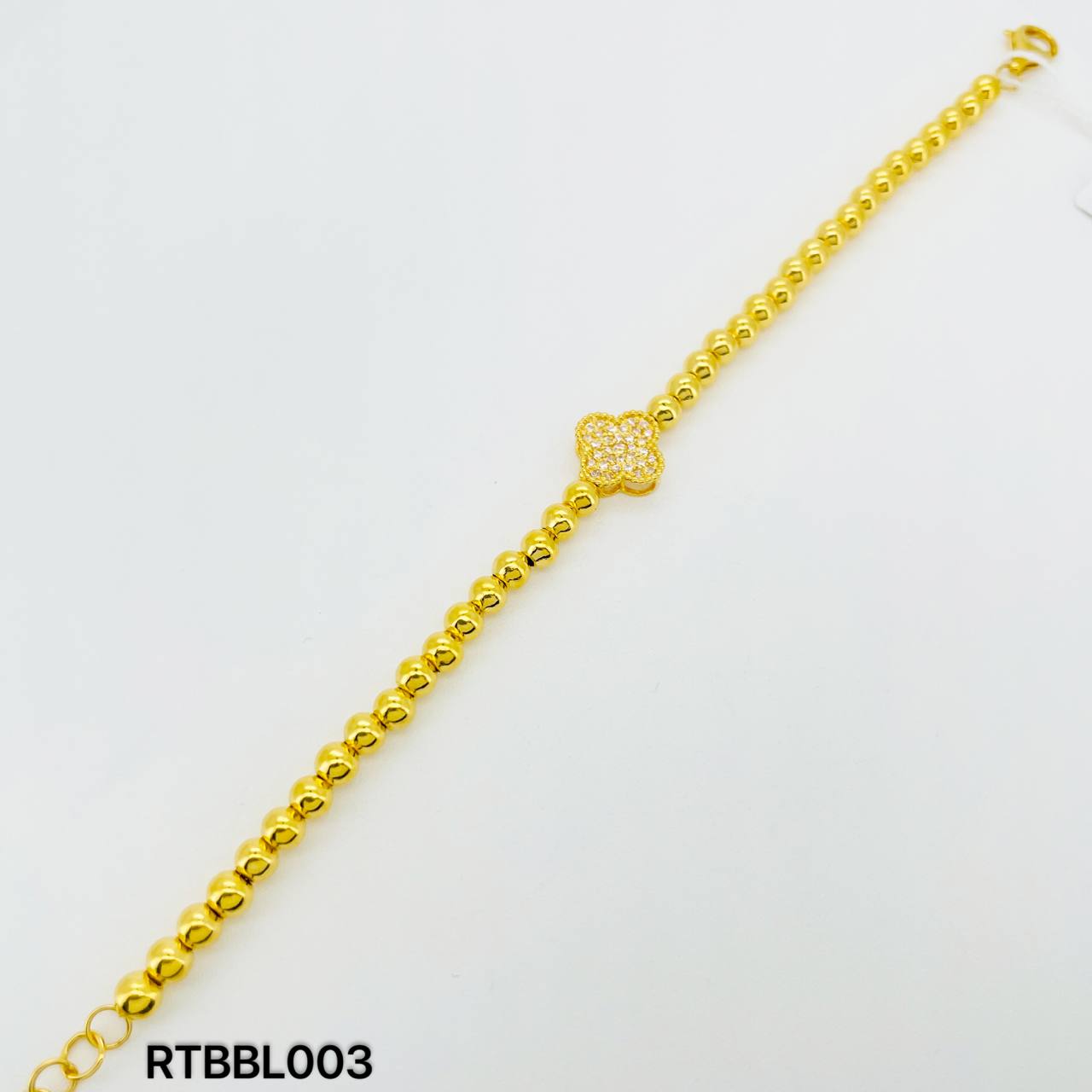 RT BEBOLA LICIN (CLOVER BATU) 四叶草圆珠手链