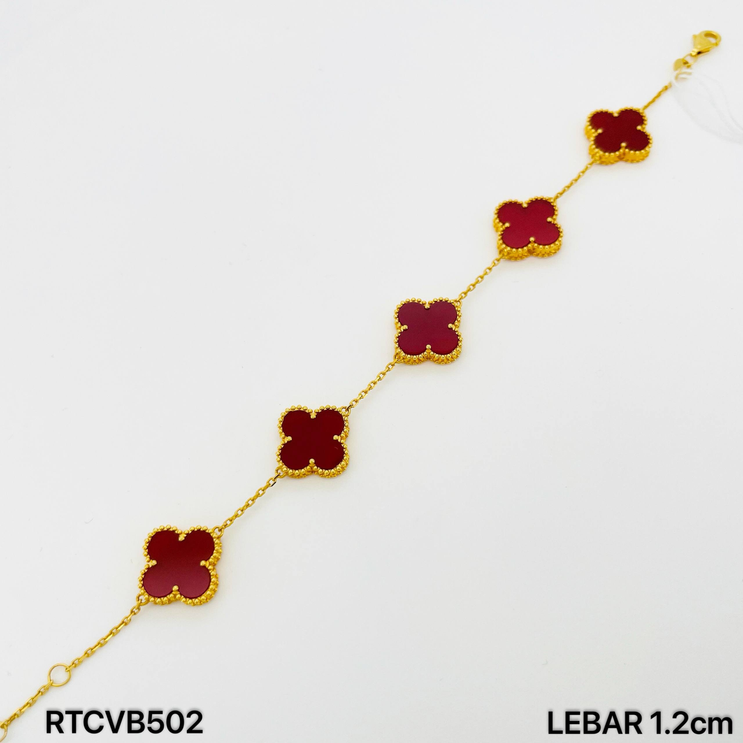 RT CLOVER BATU (RED) 四叶草手链