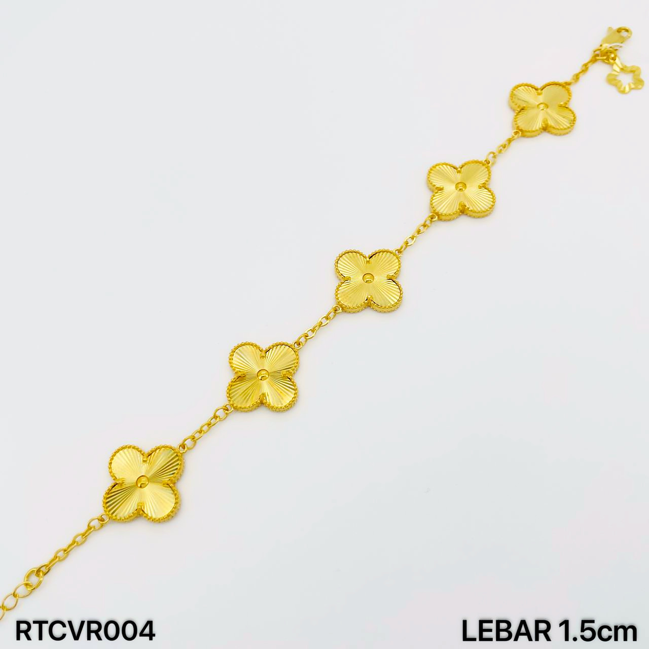 RT CLOVER RAINBOW 七彩四叶草手链