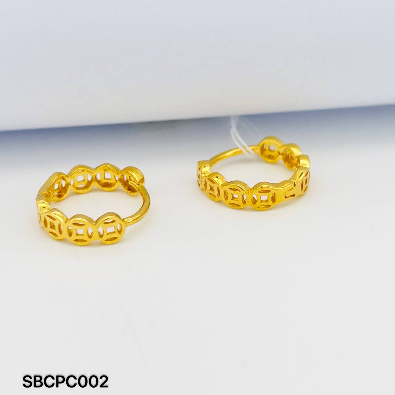 SB COPPER COIN 铜钱耳环