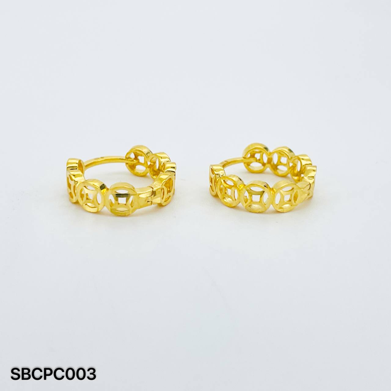 SB COPPER COIN 铜钱耳环