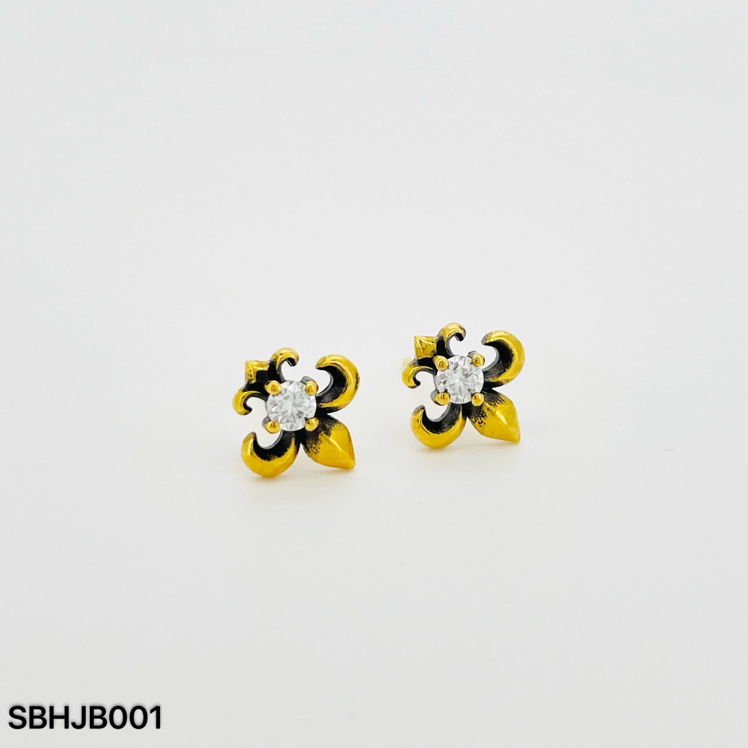 SB FESYEN BATU 黑金耳环