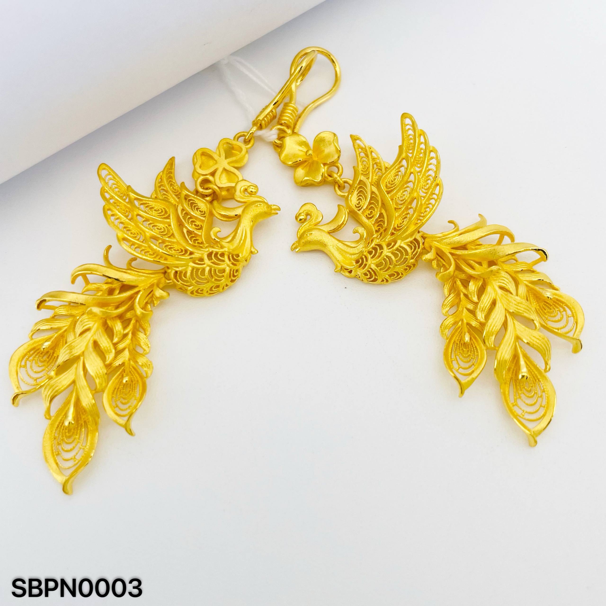 SUBANG PHOENIX 足金凤凰耳环(四点金)