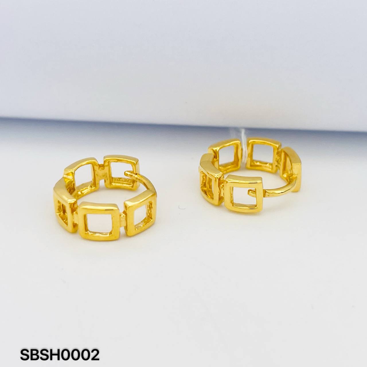 SB SAUH(SQUARE) 方格耳环