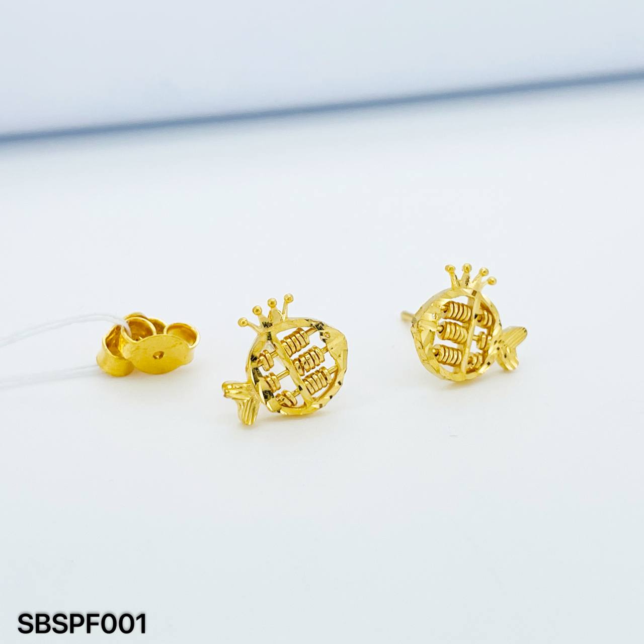 SB SEMPOA FISH 小鱼算盘耳环