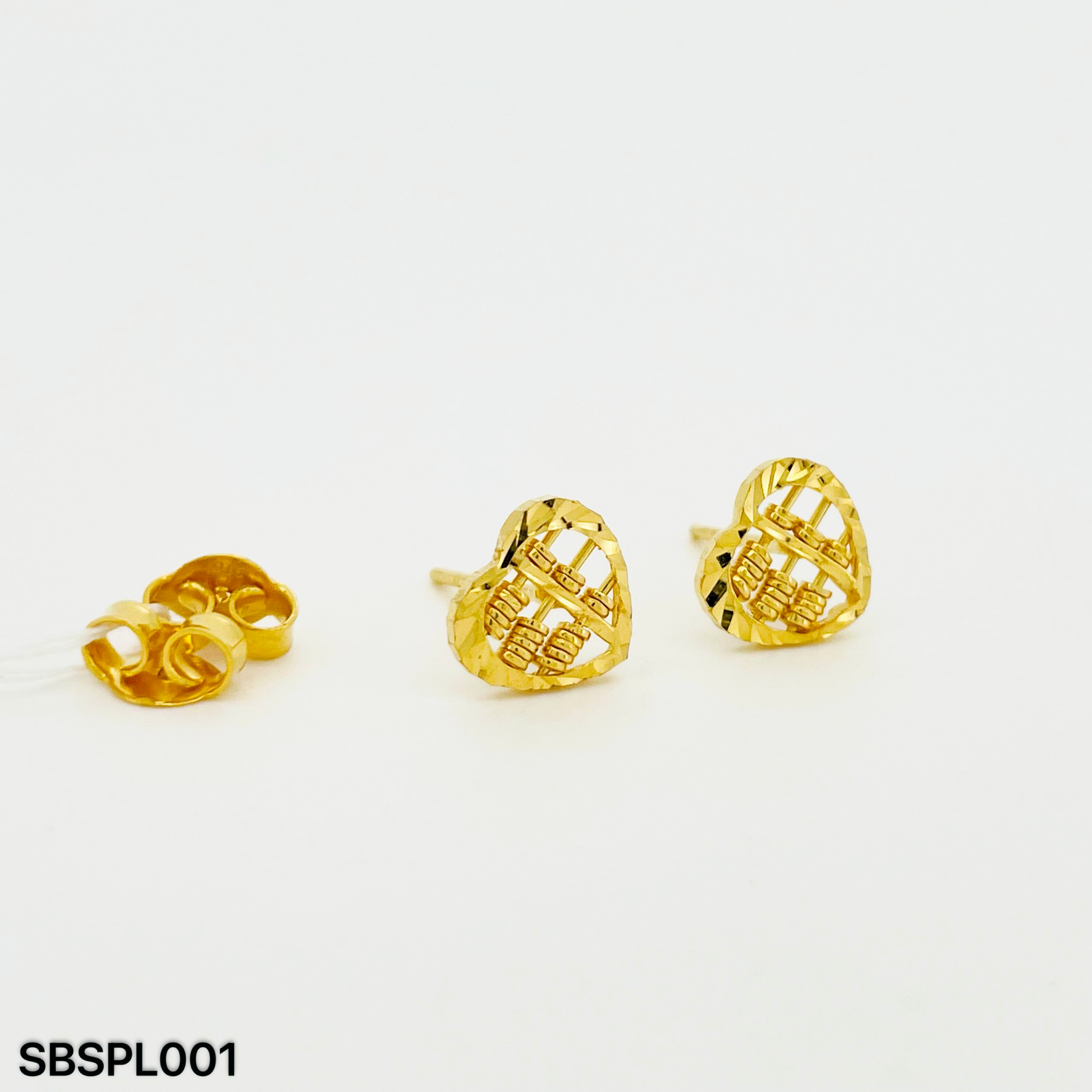 SB SEMPOA LOVE 爱心算盘耳环