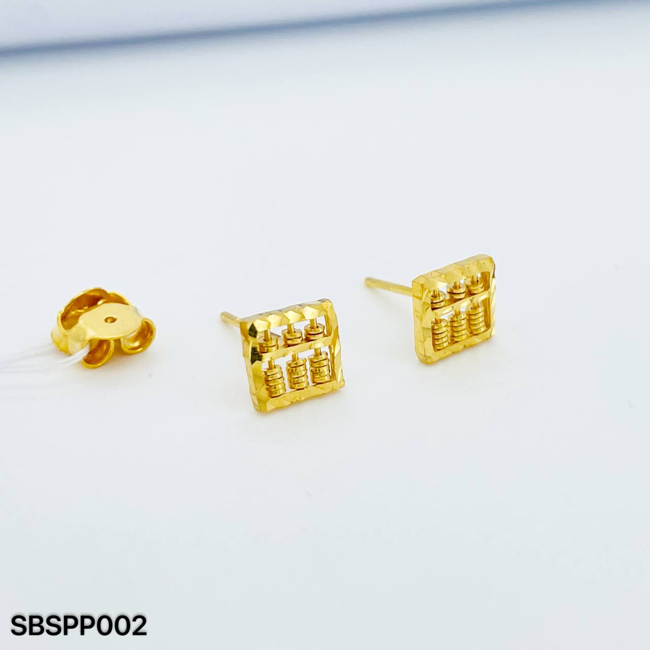 SB SEMPOA PETAK 方形算盘耳环