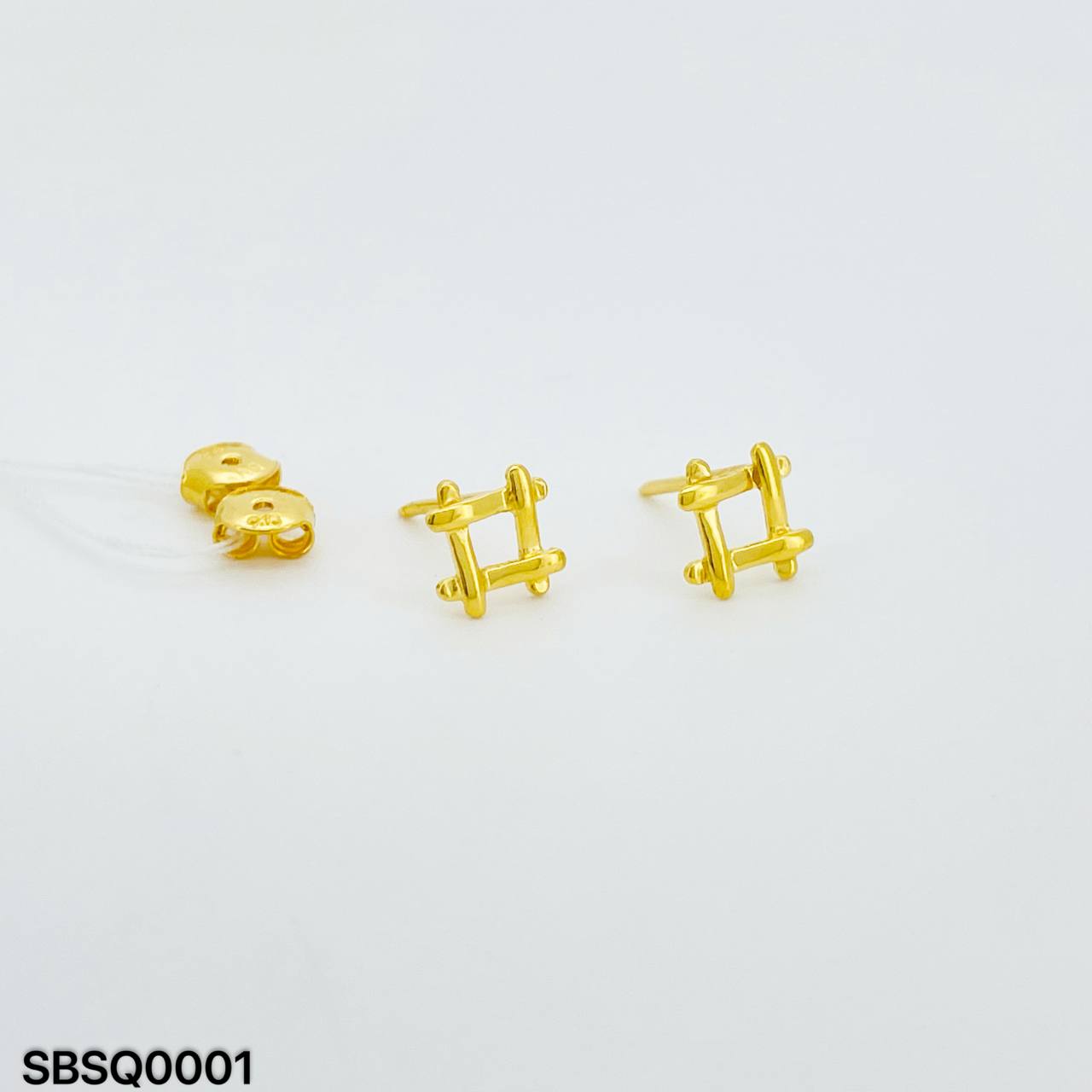 SB SQUARE 方格耳环